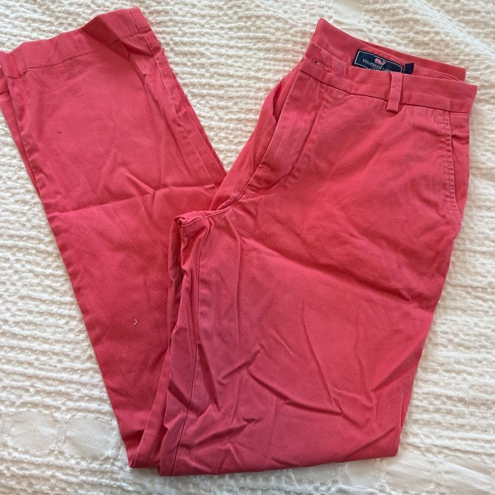 Vineyard Vines Coral Colored Chinos